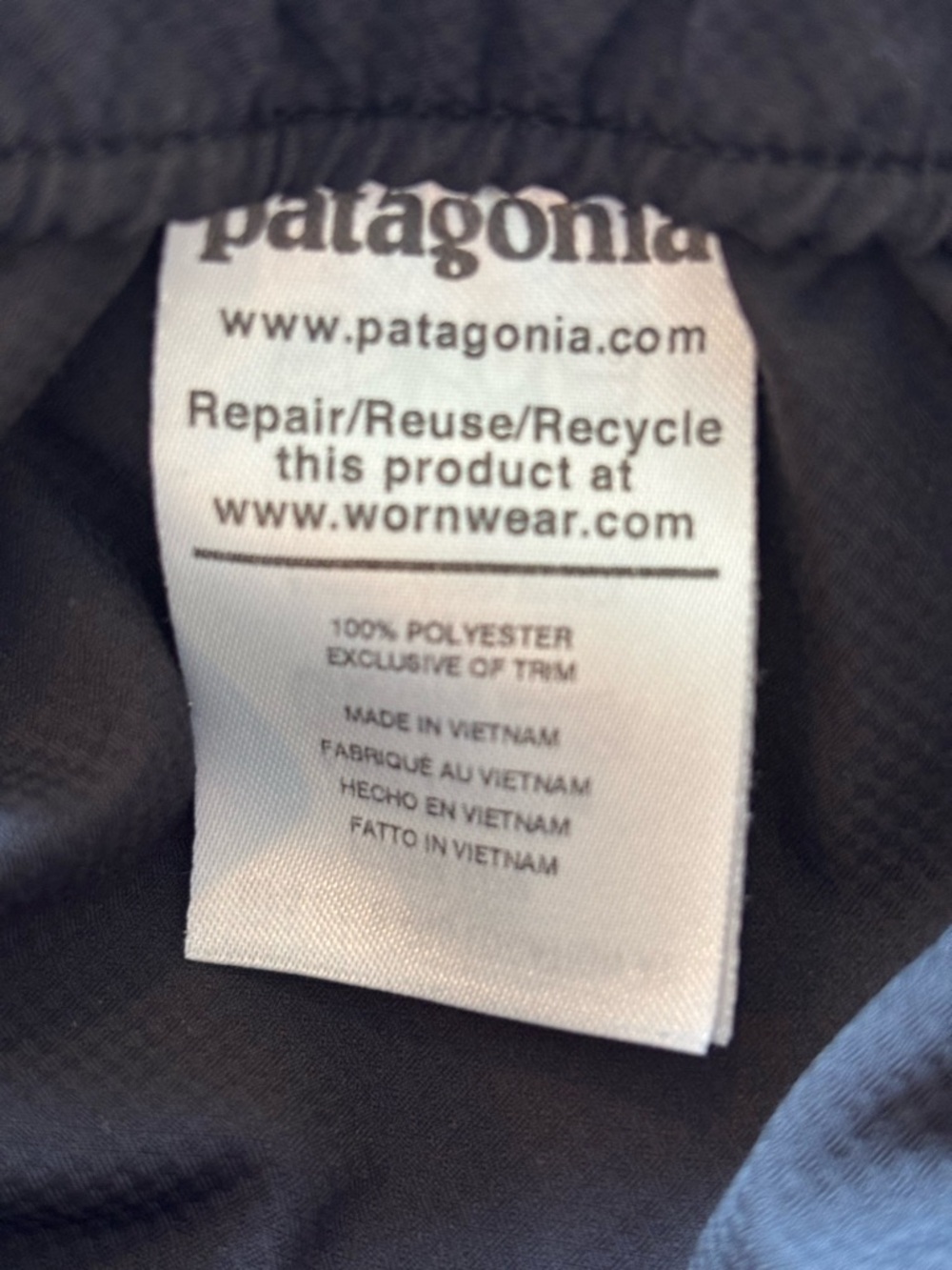 Patagonia Black Men's Swim/Board Shorts with Drawstring - Picture 5 of 5